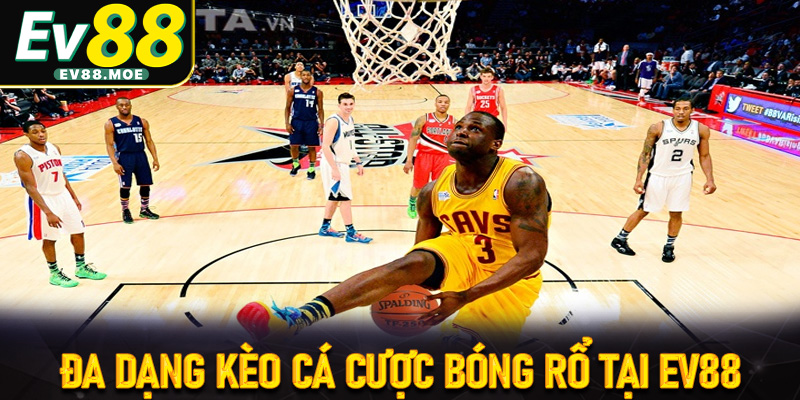 Đa dạng các loại kèo cược bóng rổ tại EV88